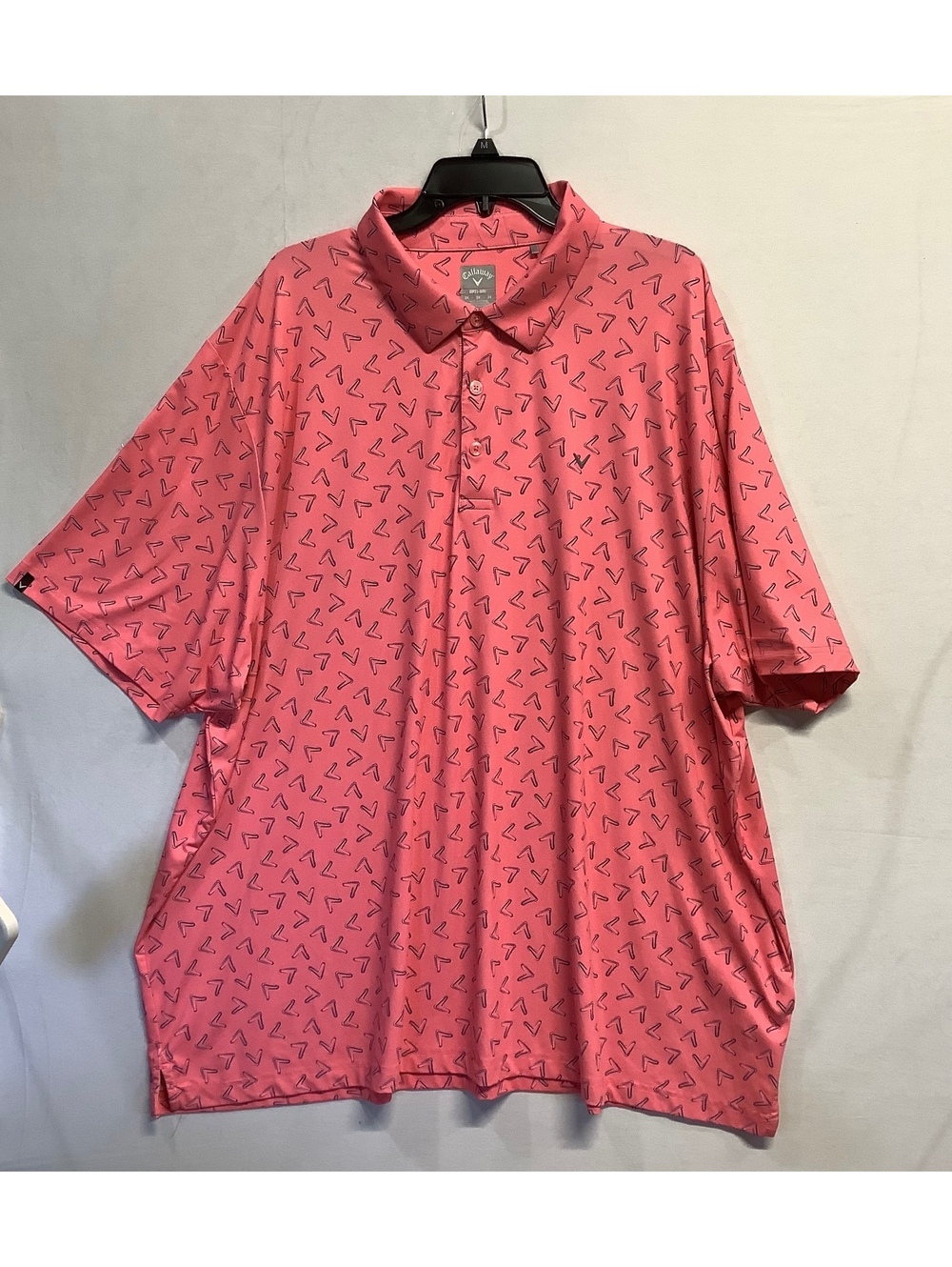 Callaway Opti-Dri Pink Golf Polo Shirt Size 3L in excellent condition